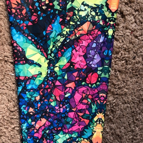 Trippy leggings pant tights rave festival lsd trip - Picture 8 of 8